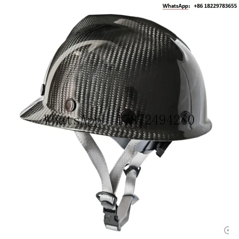 100% Carbon Fiber Helmet High Strength Carbon Fiber C-a-p Brim Hard Hat
