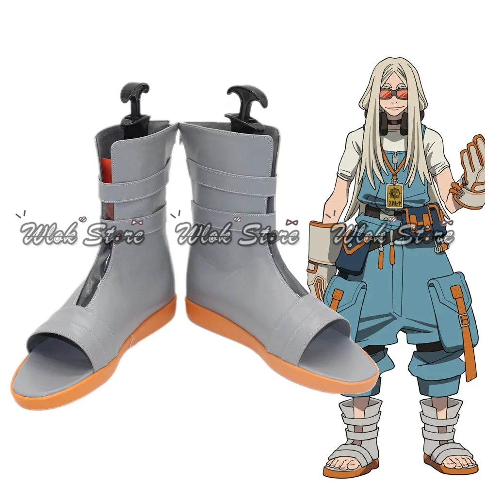 أحذية تنكرية لشخصية أكيوتا أوغست ستيلزا من الأنيمي، أحذية مفتوحة الأصابع مخصصة للرجال والنساء، إكسسوارات للعب الأدوار في حفلات الهالوين والكرنفال