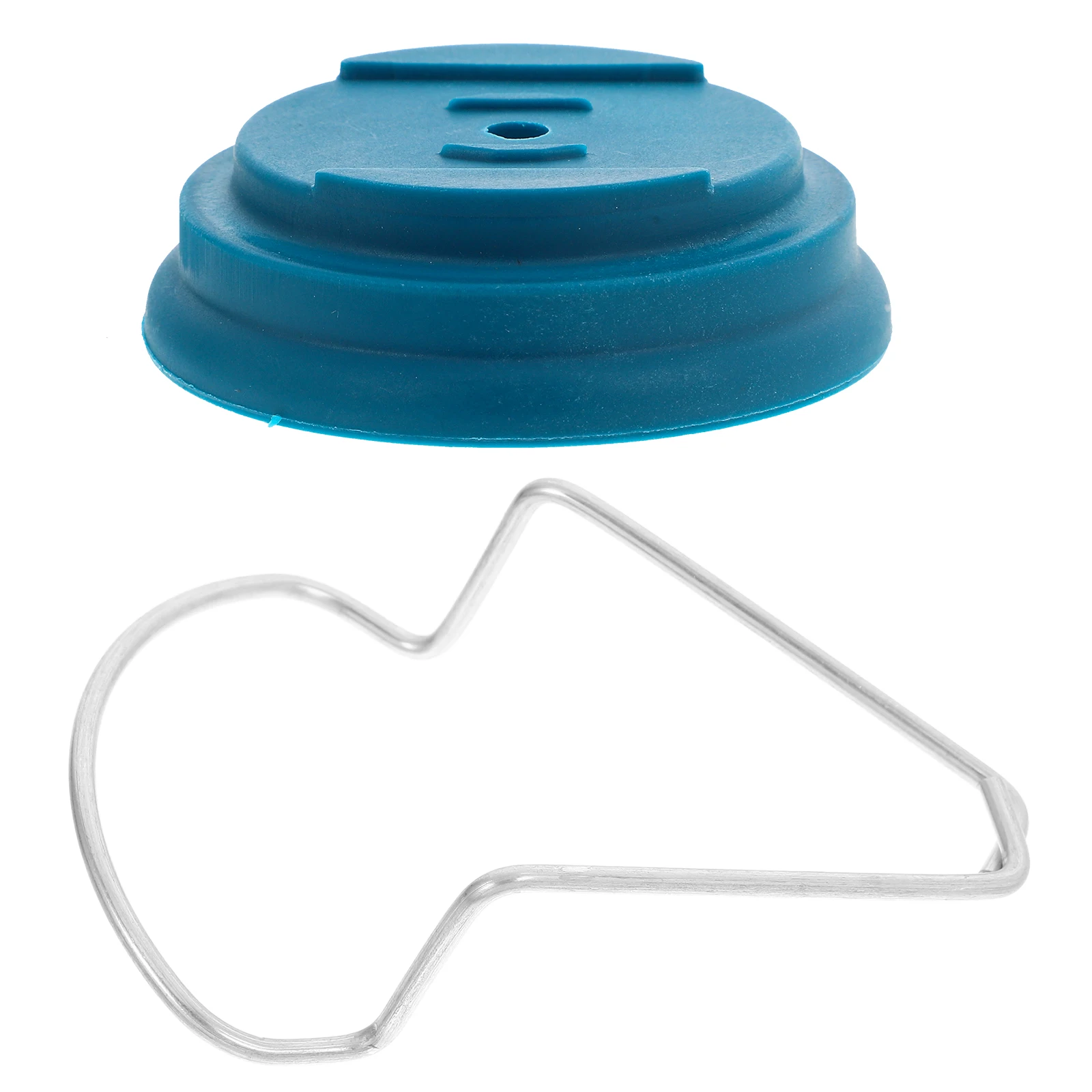 

4 Piece Set Lawn Mower Accessories Grass Trimmer Washer Nuts Covers Blue Durable Components Easy Installation Compatibility