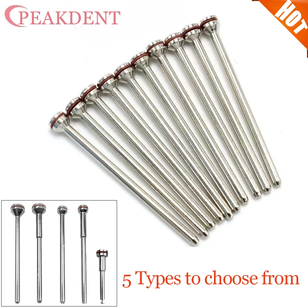 

10Pcs Dental Holding Needle For Polisher Machine Cutting Polished Shaft Polishing Shank Mandrel Burs Rotary Tool Dental Material