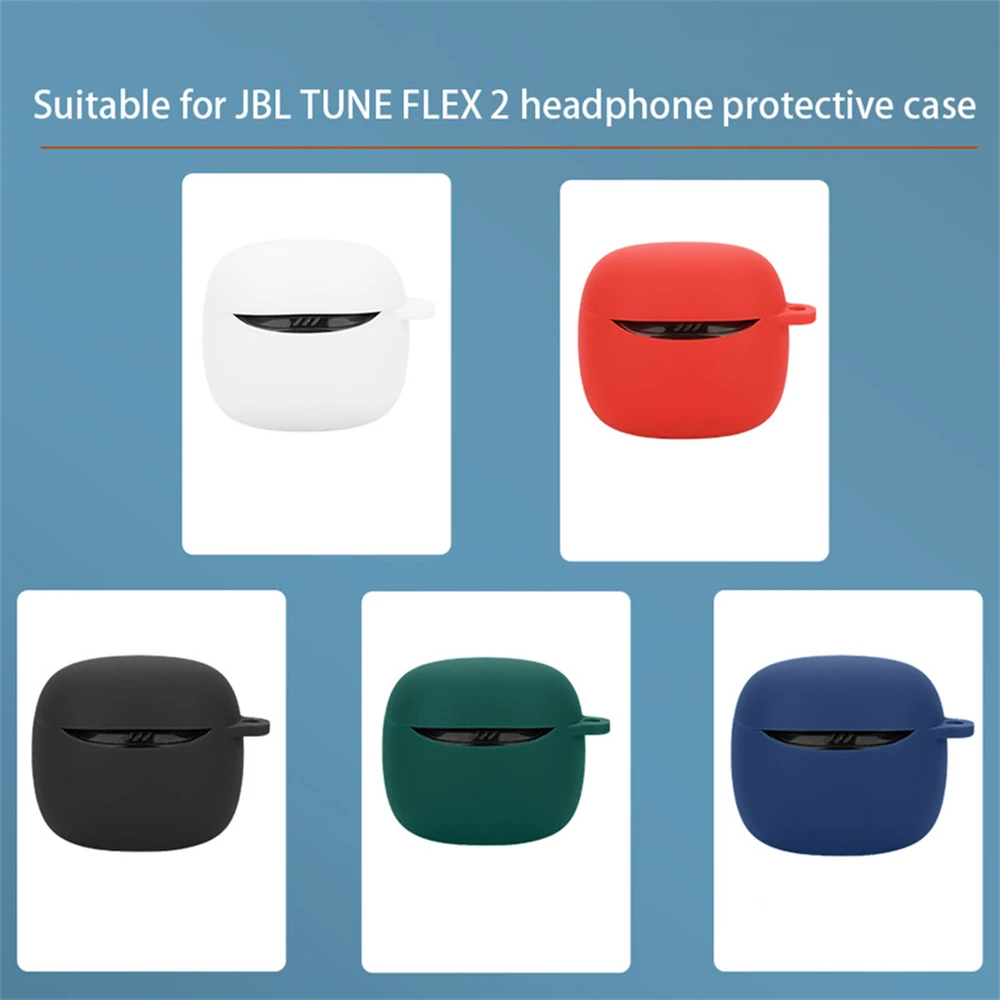 Earphone protective case for JBL TUNE FLEX 2 charging case Bluetooth earphone case silicone soft case