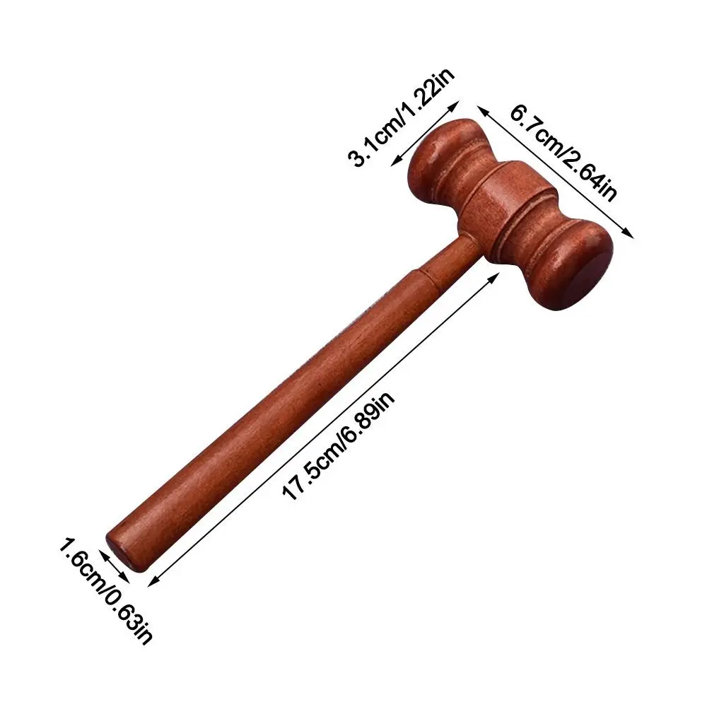 مطارق القاضي الخشبية الرقيقة المصنوعة يدويًا أدوات يدوية الصوت كتلة الصوت مطرقة المطرقة الخشبية متينة للمحامي مطرقة مزاد القاضي