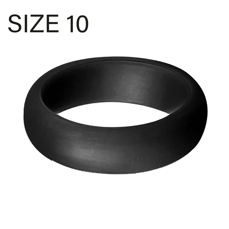 CYL-5.7mm Popular for Men Women Silicone Cool Rings Silicone Wedding Ring Environmental Outdoor Sports RingX2 10