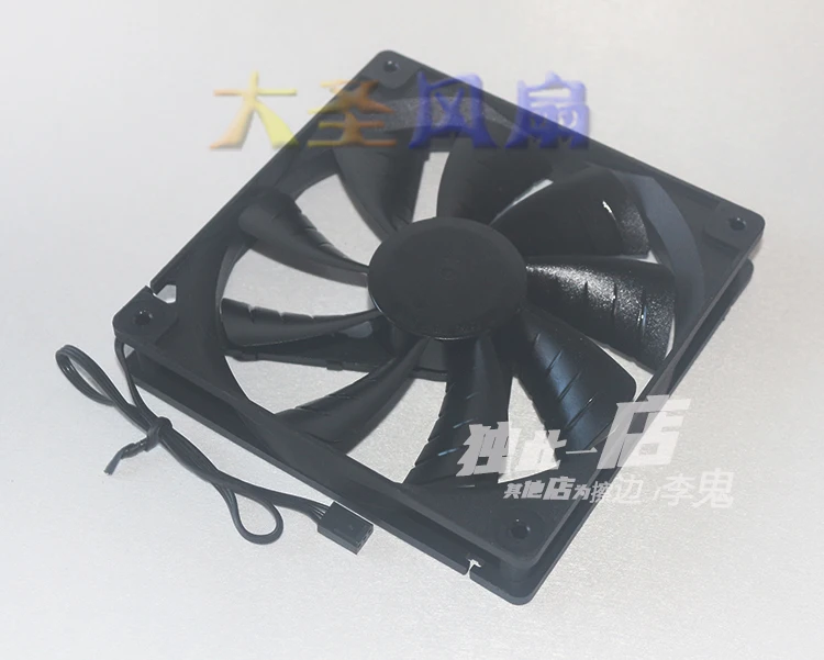 جديد 140 مللي متر كتم مروحة التبريد 14 سنتيمتر T1402512M-3M 140X25 مللي متر تيار مستمر 12 فولت 0.30A (0.18A) 1200 دورة في الدقيقة كتم المشجعين 3 دبوس امدادات الطاقة ل EVGA