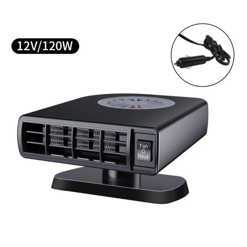 

Car Heater 120W 12V/24V Portable Car Heater Fan Auto Windshield Defroster Heater