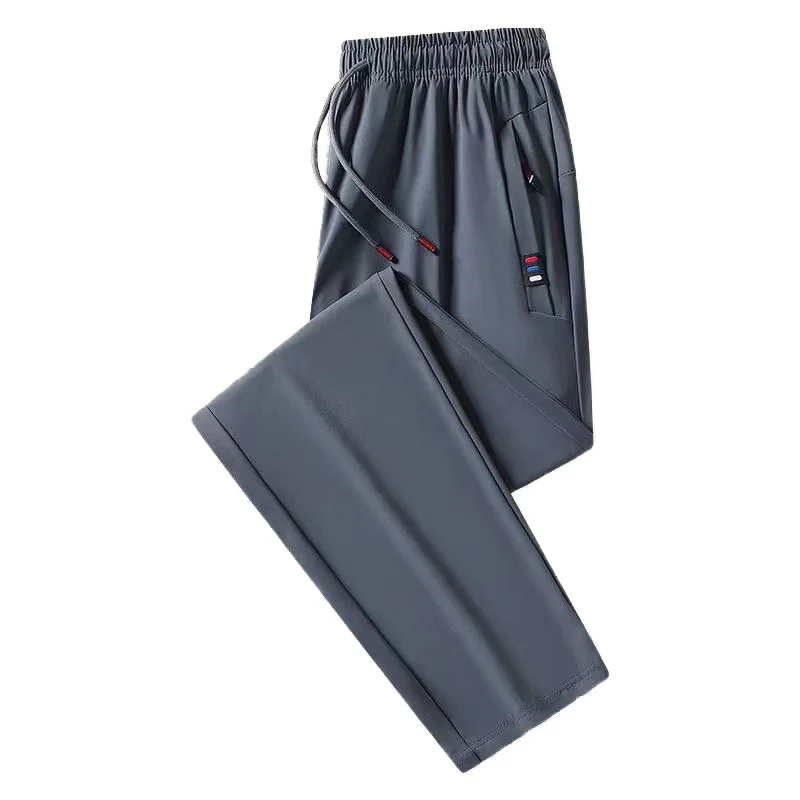 

Ice Silk Quick Dry Casual Pants Women Summer Thin Elastic Breathable Loose Large Size Outdoor Running Sports Long Trousers