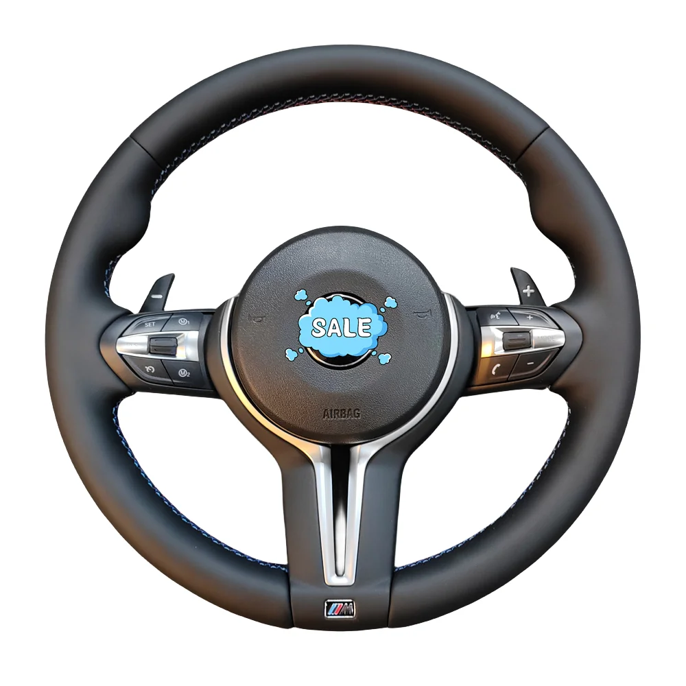 

Automotive Black Real Leather Steering Wheel for Bm-w 3 5 Series F10 F30 M3 M5