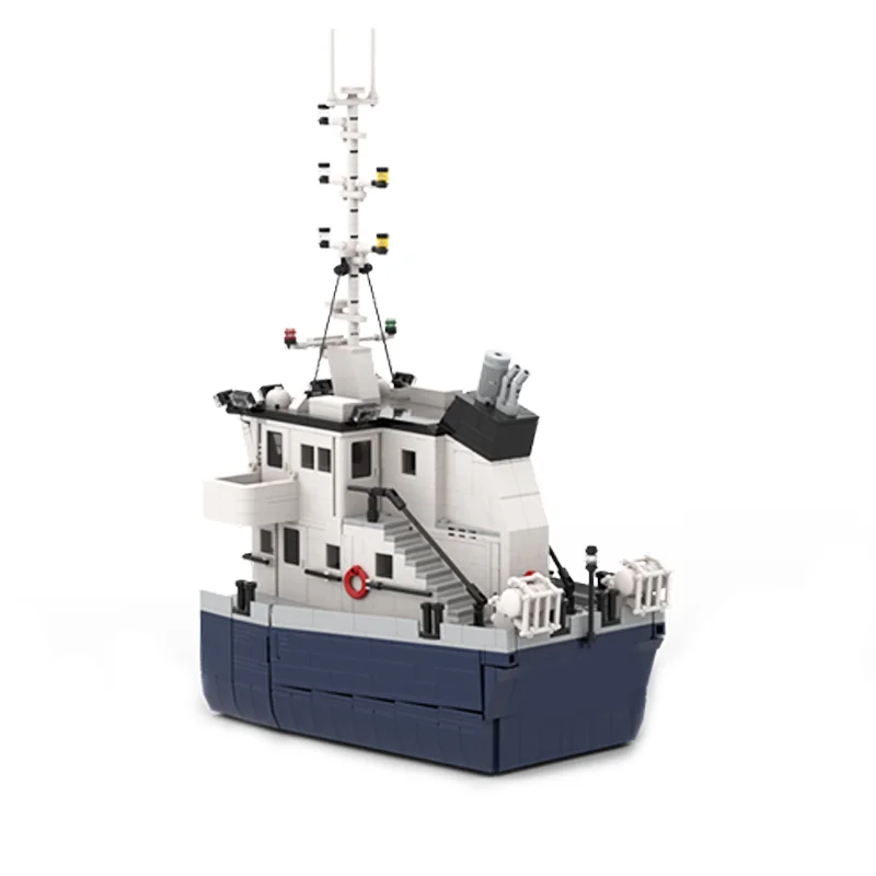 6235pcs MOCModular Dry Bulk Barge Large Ship Urban Port Construction Collection Series Ornaments  Toys Christmas Gifts