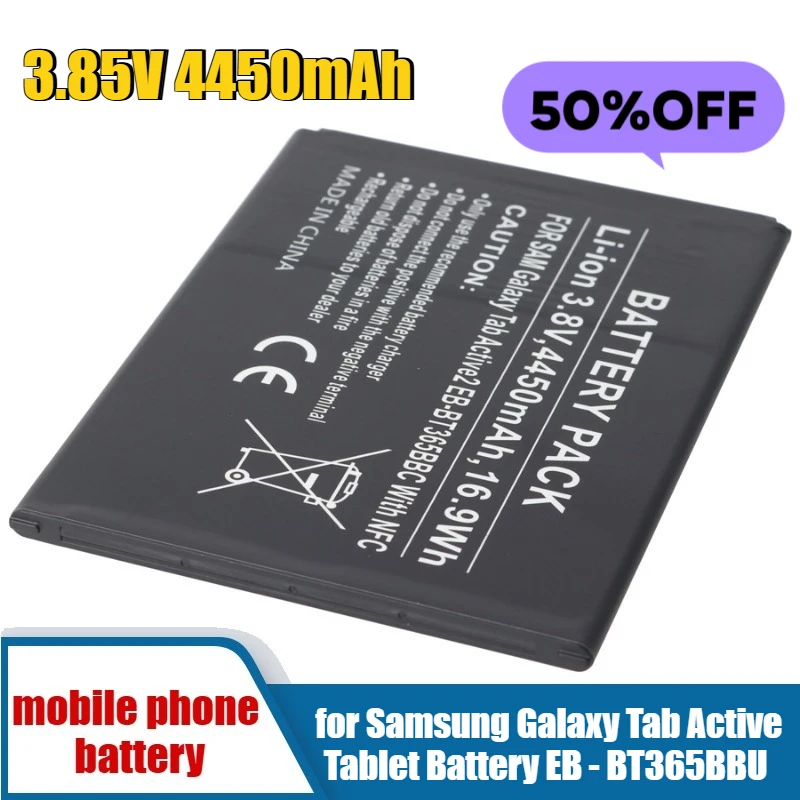 

3.85V 4450mAh for Samsung Galaxy Tab Active Tablet Battery EB - BT365BBU