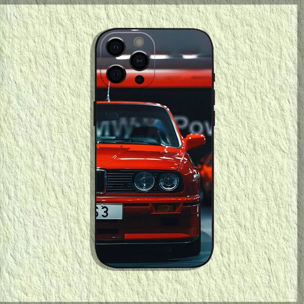 Cool Car E-E30 B-Bmwes Phone Case For iPhone 16,15,14,13,12,11,Pro,X,XS,Max,XR,Plus,Mini Soft Black Cover