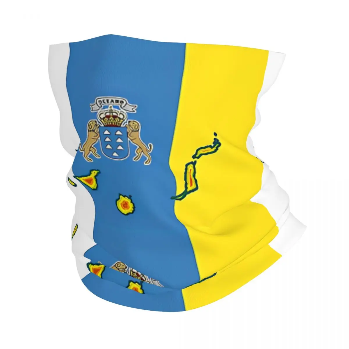 

Canary Islands Map Islands Bandana Neck Cover Flag History Balaclavas Face Mask Scarf Multi-use Headwear Fishing Unisex Adult