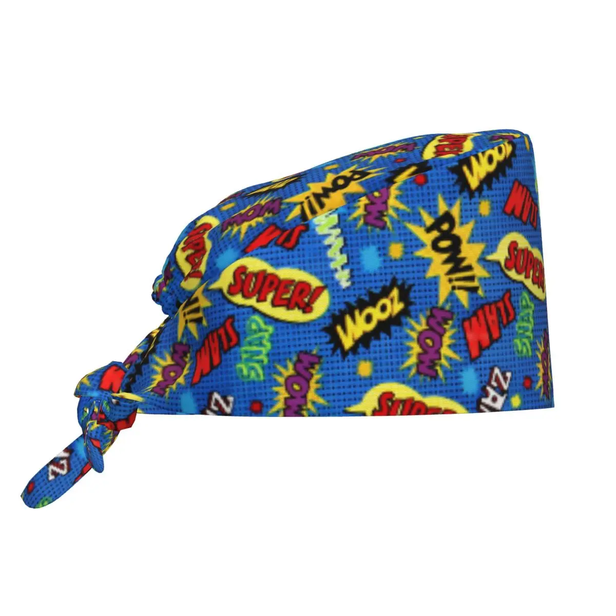 Custom Superhero Comic Slogans Working Cap Surgical Hats Men Women Operating Room Cap Nursing Cap Lab Works Hat