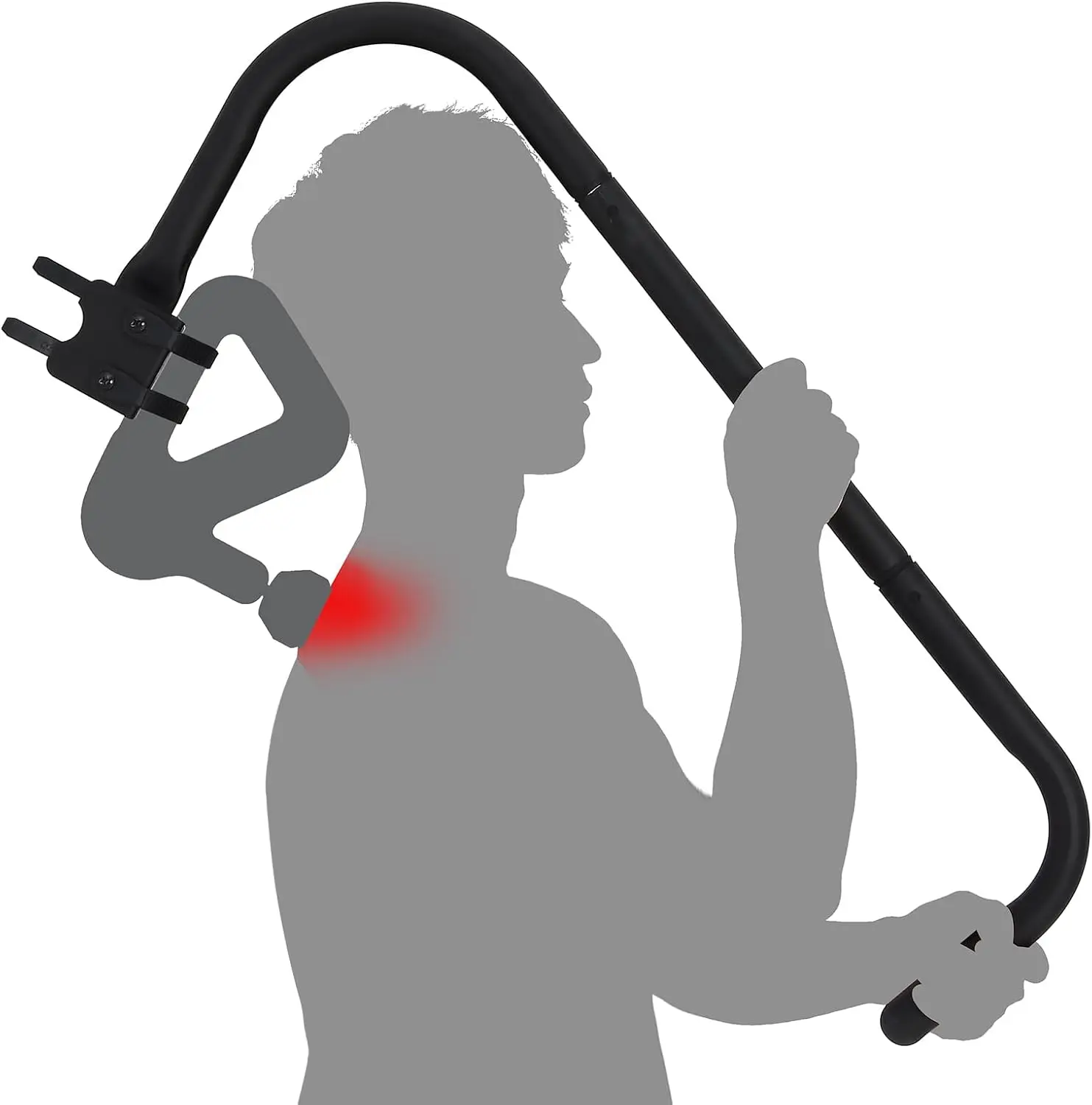 

Adjustable Massage Gun Holder for Back, Neck & Shoulder Pain Relief - Compatible with Most Models