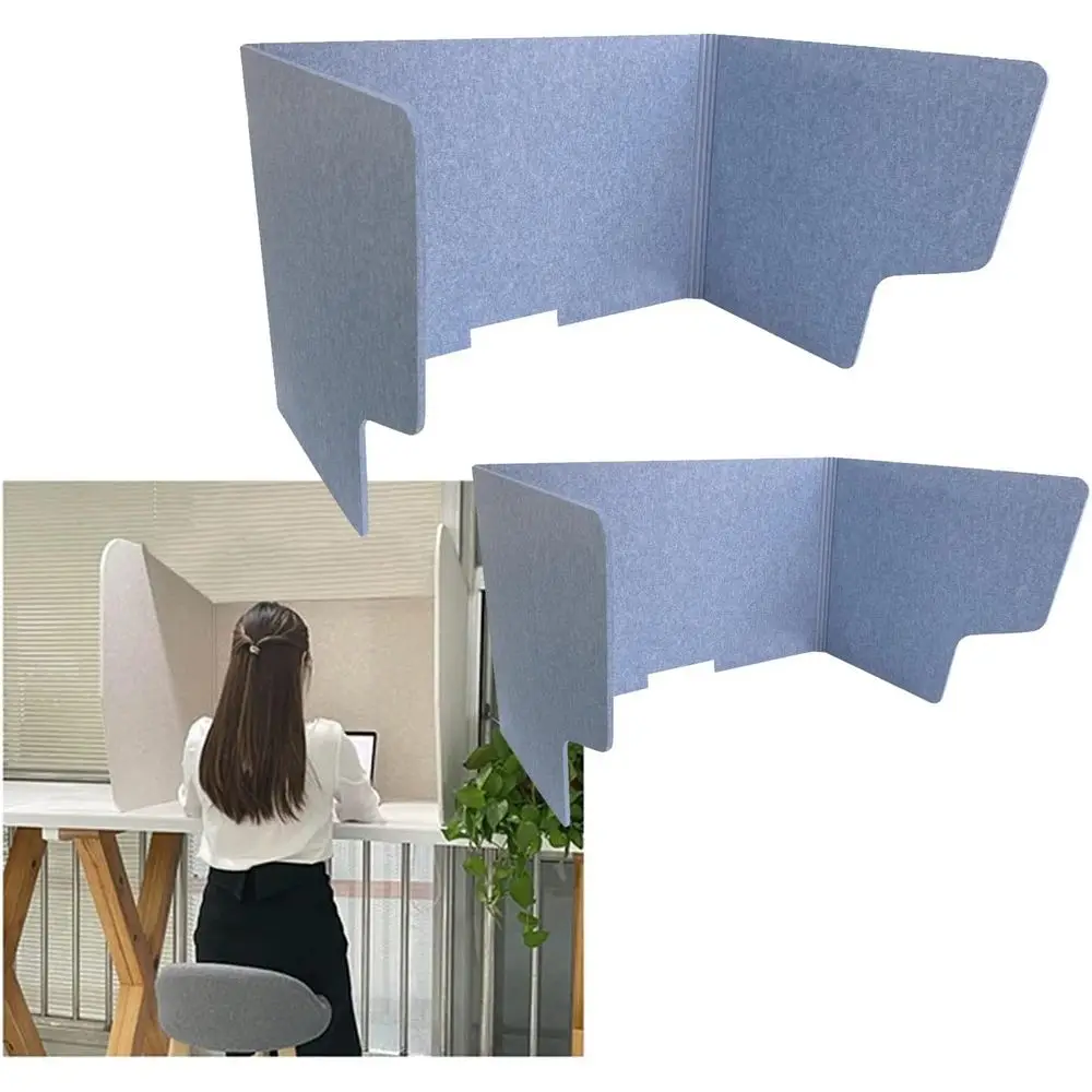 

Portable Soundproof Folding Desk Dividers - 2 Pack Privacy Panels for Enhanced Office, Classroom, and Workspace