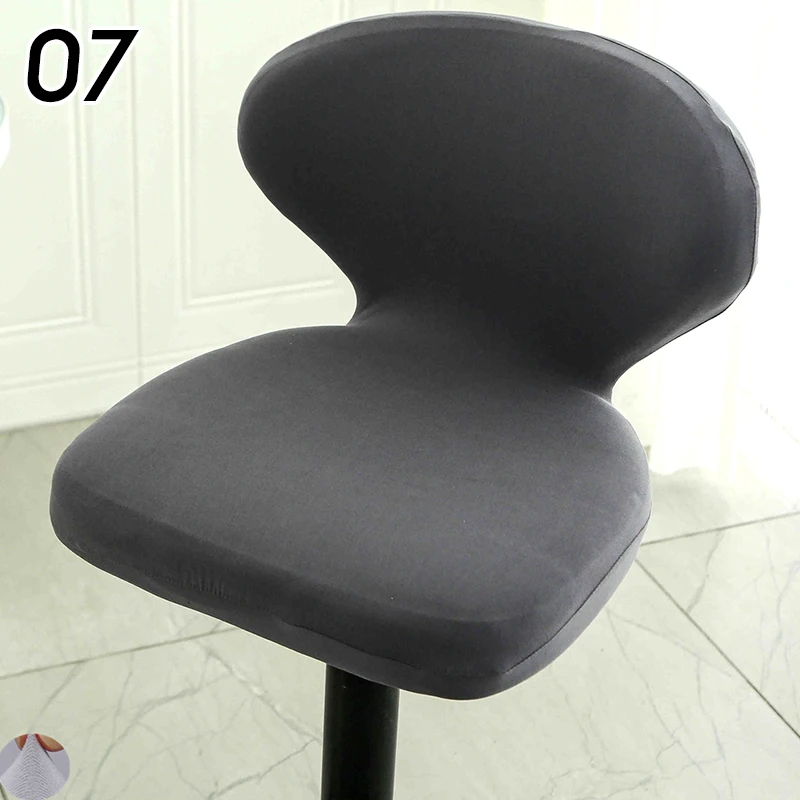 Elastic Bar Chair Cover High Stool Chair Cover Backrest Seat Covers Dustproof Back Seat Restaurant Hotel Dining Chair Cover