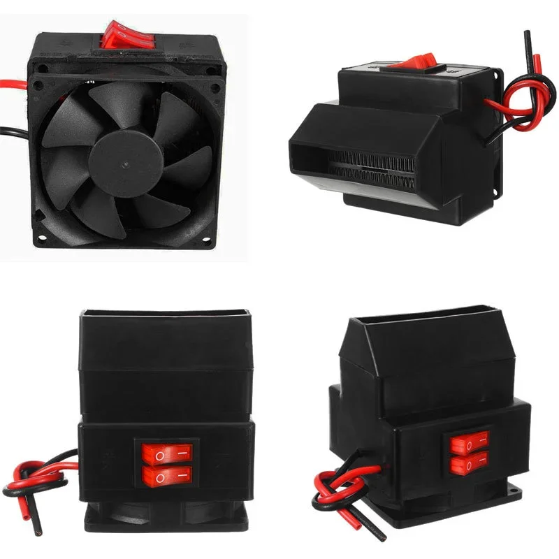 12V/24V 300W kış araba elektrikli isıtıcı isıtma Fan pencere buz çözücü Demister araç için taşınabilir sıcaklık kontrol cihazı