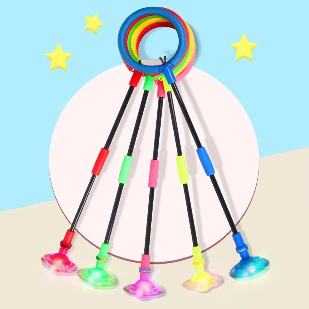 فلاش حبل القفز الكرة قدم واحدة بولي كلوريد الفينيل الكاحل تخطي الكرة للجنسين-ألعاب الوالدين سوينغ الكرة الأطفال قوة القفز رد الفعل التدريب