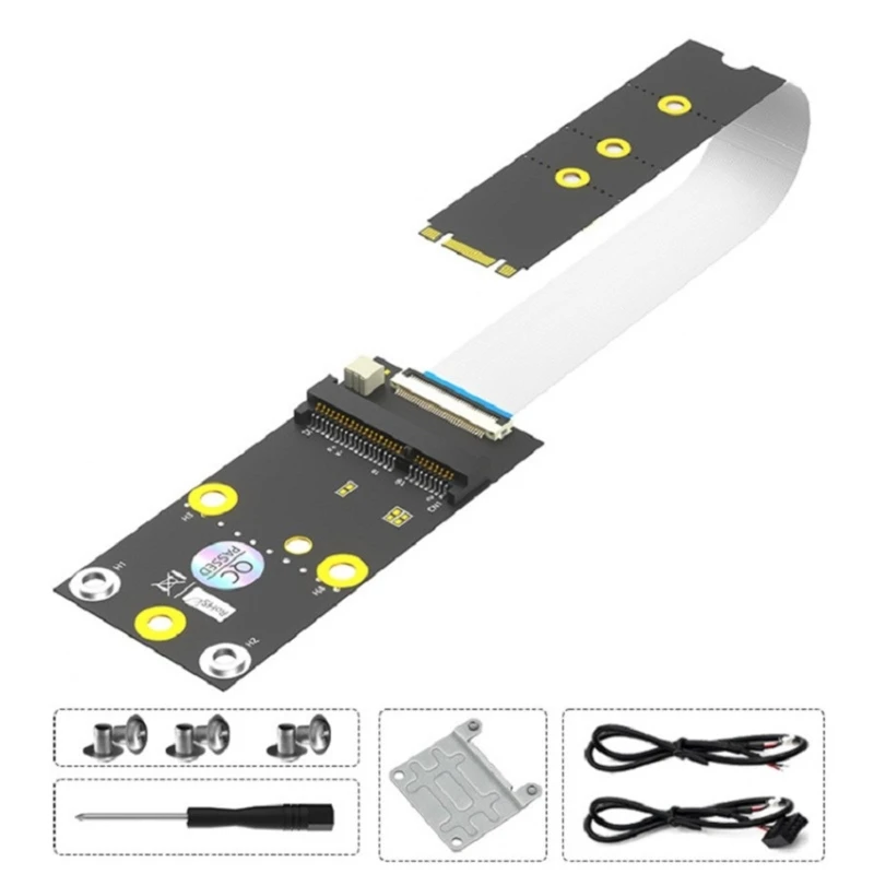 M.2 NGFF to Mini PCIE Adapter Suitable for Full/ Half Height Card Modules Perfect for Computer Networking Module Line H8WD
