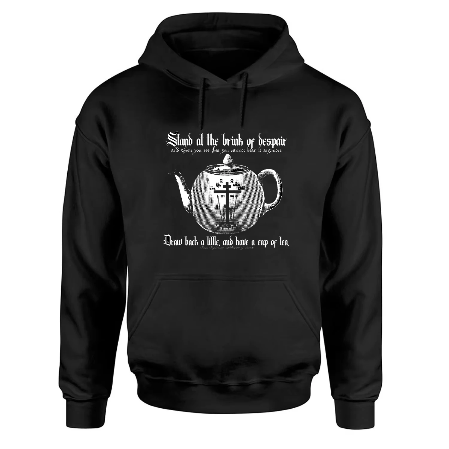

Orthodox Tea Time Pullover Hoodie New 100% Cotton Comfortable Casual Mens Sweatshirt Retro Religion Streetwear