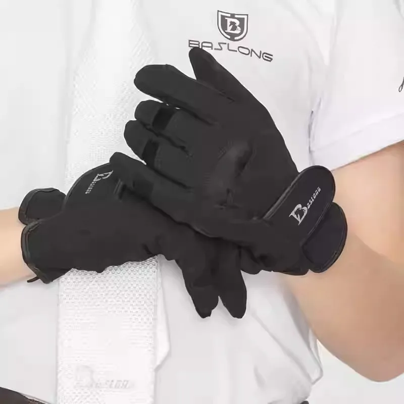 Children's equestrian gloves with plush design, anti slip and wear-resistant