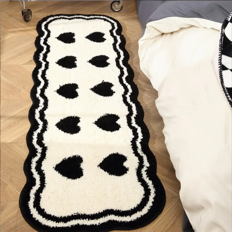 40x120cm Thickened Bedroom Long Strip Bedside Carpet Simple Style Window Living Room Sofa Foot Pad Tea Table Bathroom Rug