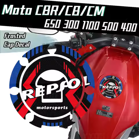 For CBR1000 600 RR CM 500 1100 CB 650 R 500 F 400 X Sport Motorcycle Tank Cap Sticker Frosted Protections Decals Waterproof