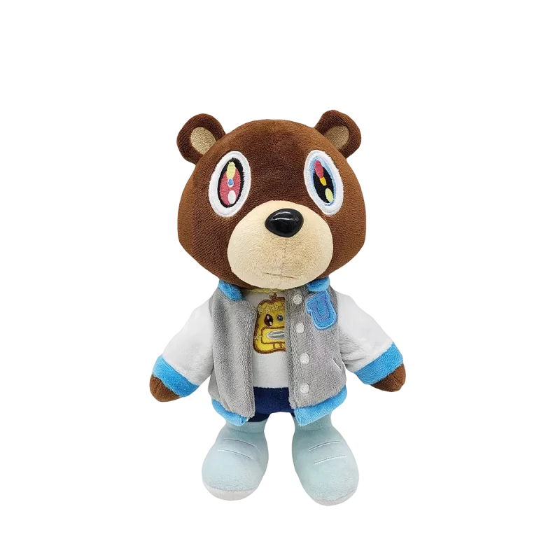 Drop Shipping Kanye Bear Plush Toy Stuffed Animal Plushie Doll Toys Custom Kanye West Bear for Graduation Pokemon plush  bear