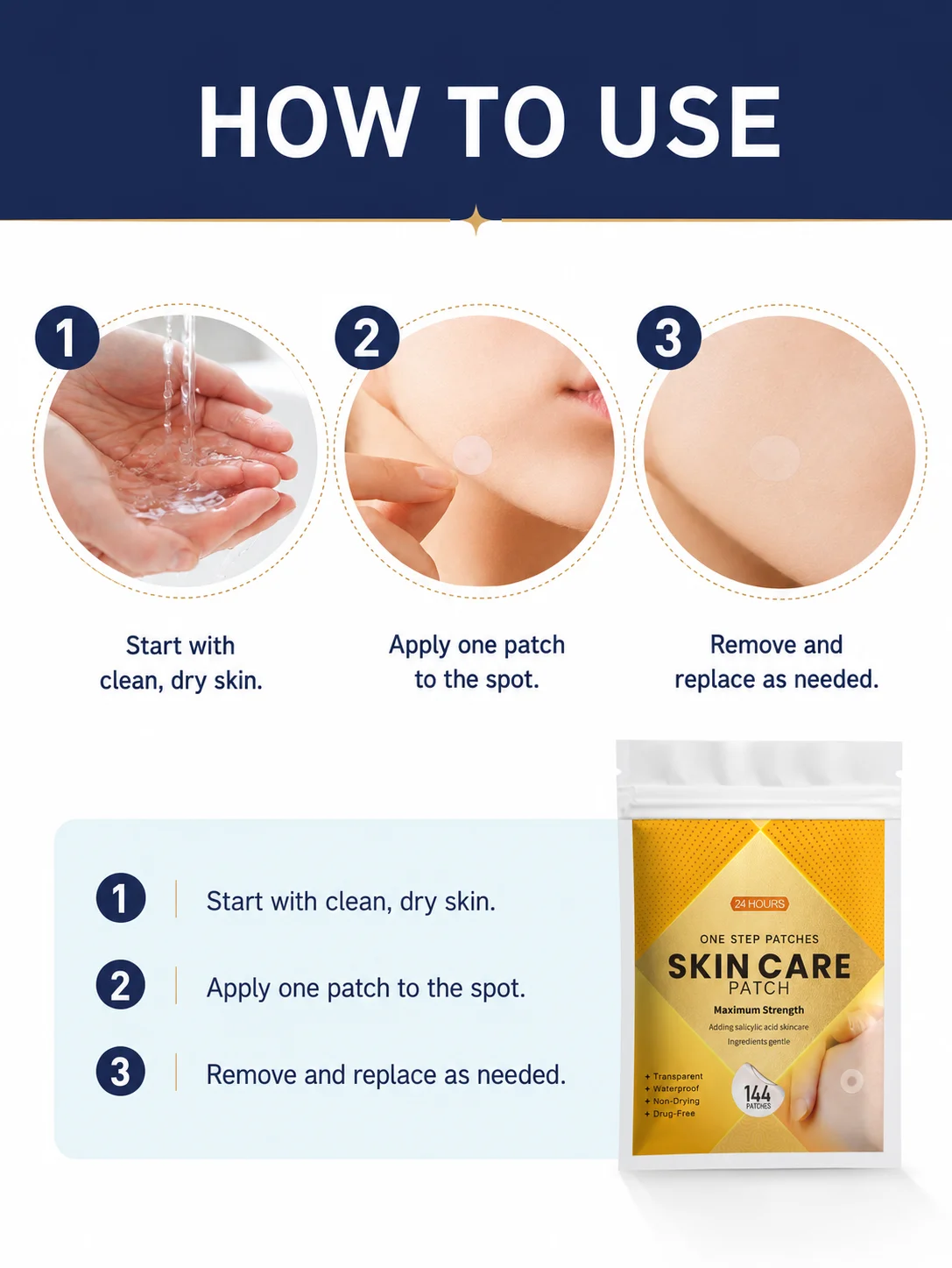 แผ่นปิดสิวแบบใส 144 ชิ้น แผ่นไ - Skincare Moisturizer บทวิจารณ์และราคา