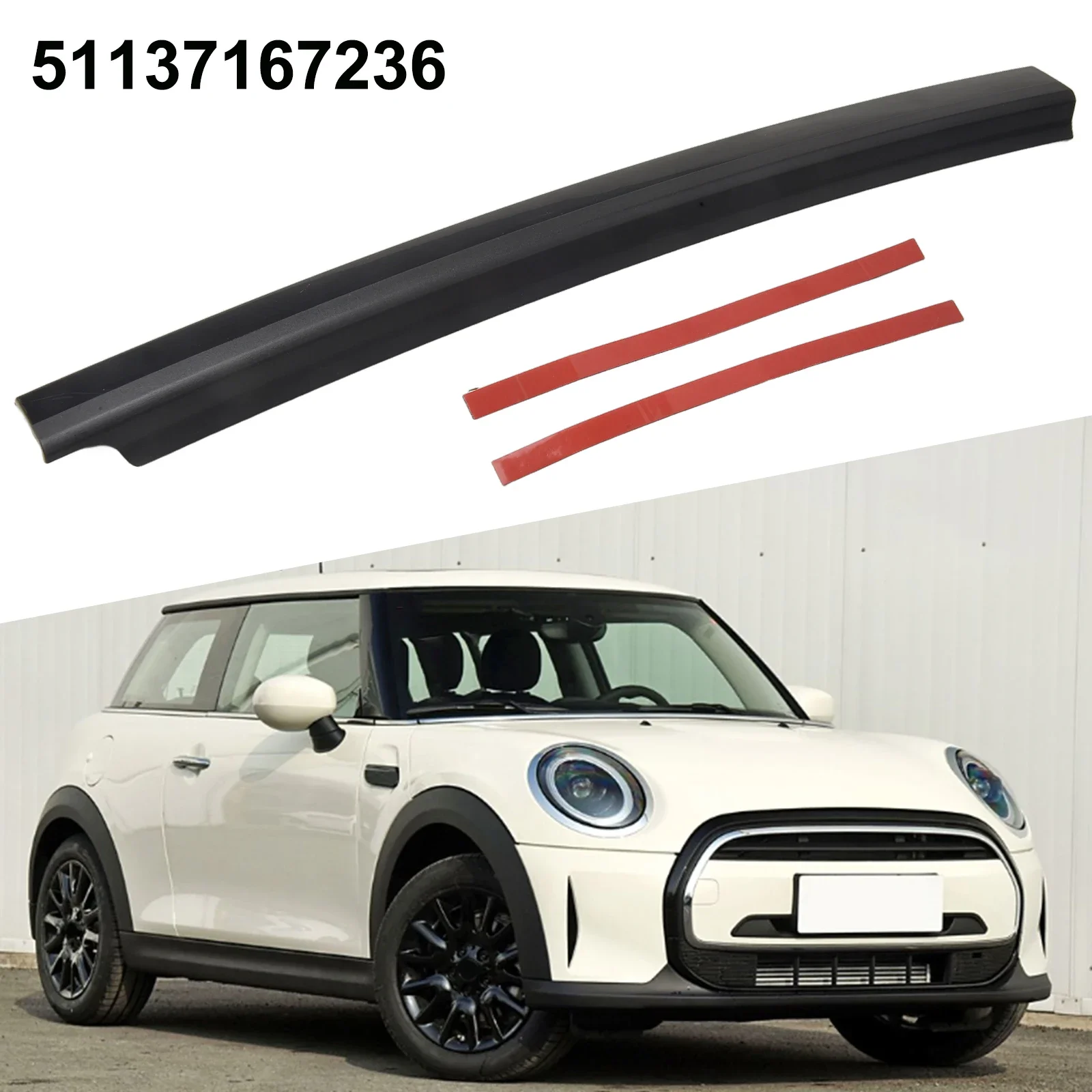 Auto Door B Pillar Cover Trim For Mini For Clubman R55 2007-2015 Plastic 51137167236 Right Door Seal Auto Door Cover Trim