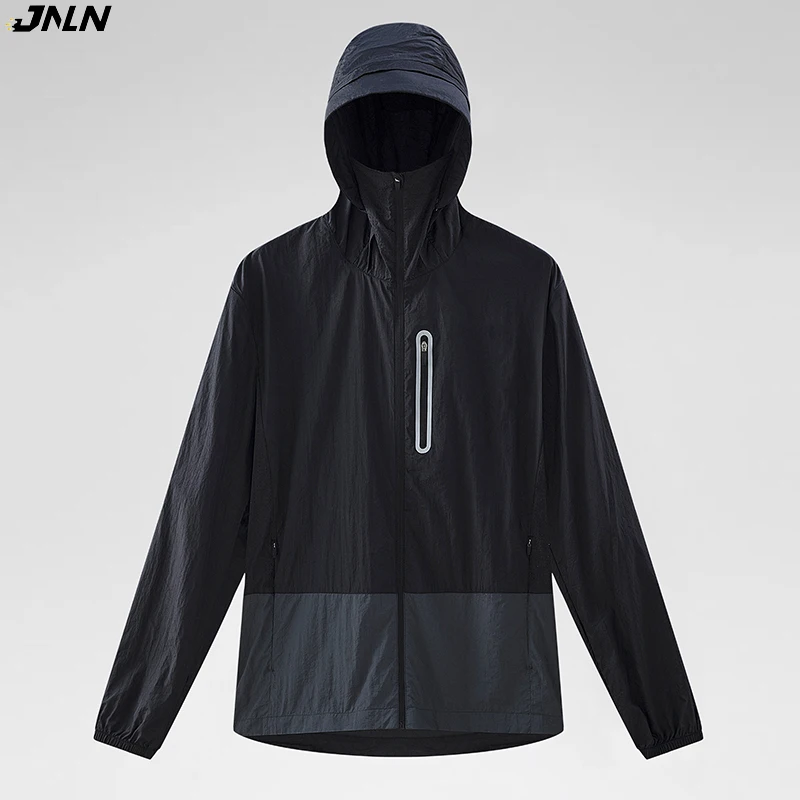 

JNLN Women's Men's Waterproof Anti-UV Windbreaker Camping Climbing Trekking Hiking Jacket Unisex Quick Dry Sun Protection Coat