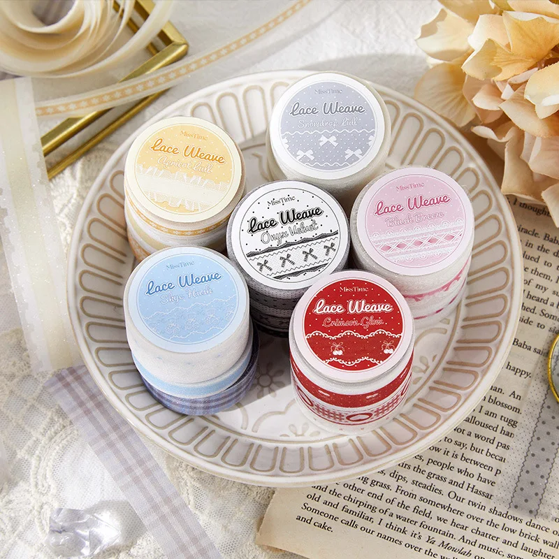 1cm×200cm,Tape Fleece Weft Ribbon Series Lace Hand Account Decoration Collage Materials Reusable Tape