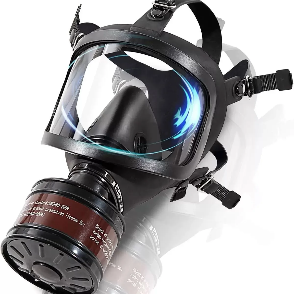 

Great Vision Gas Mask Black Headwear Self-priming Filtering Firefighting Volcano Anti-smoke Anti-toxic Full Face Shield