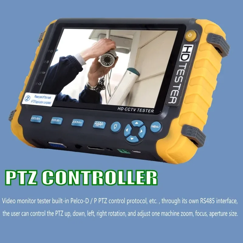 Imagem -04 - Analógico Segurança Cctv Tester Monitor Vga Hdmi Utp Cabo de Teste Iv8w 8mp Ahd Tvi 4mp Cvi Profissional