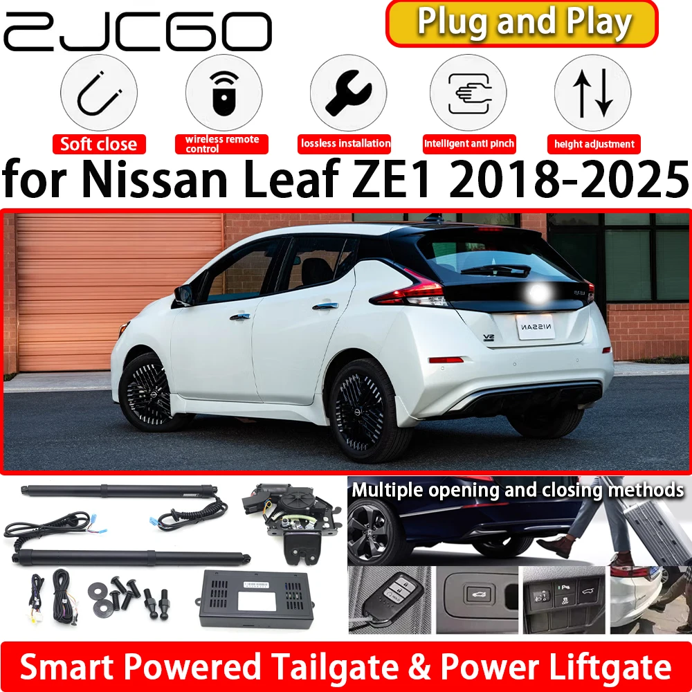 

ZJCGO for Nissan Leaf ZE1 2018-2025 OEM Automatic Electric Powered Tailgate Power Liftgate Tail Gate Lift Kit System Plug & Play