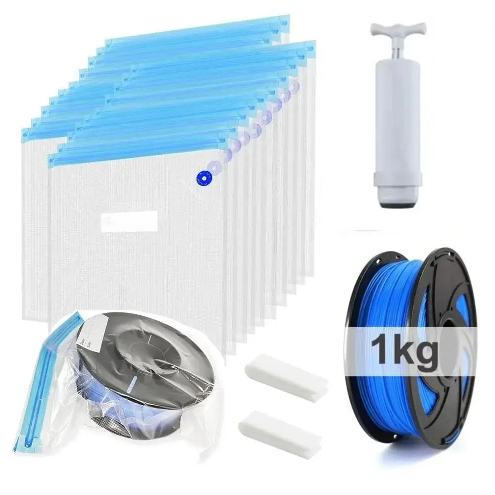 Reusable 3D Printer Vacuum Bags Moisture Resistant Double Seal 3D Filament Storage Dustproof Dust Resistant Transparent Bag