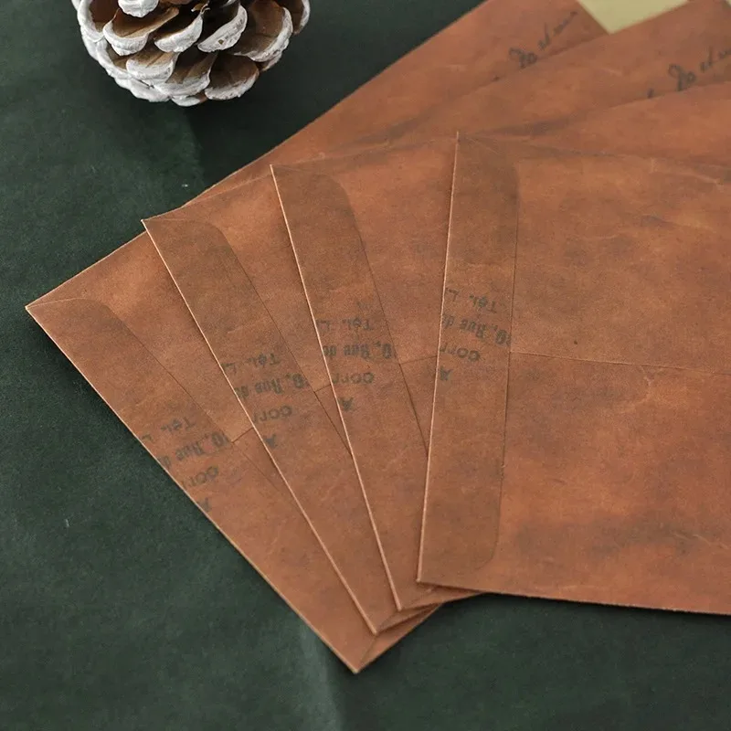 10 pcs/set Vintage lacquer envelope Vintage art postcard Love Letter Gift decorated storage paper bag mailing envelope