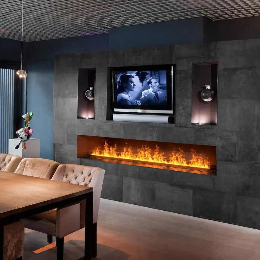 Tonya Environmental Protection Air Mist Fireplace Custom Flame Color And Size Build-in Remote Control Electric Fireplaces