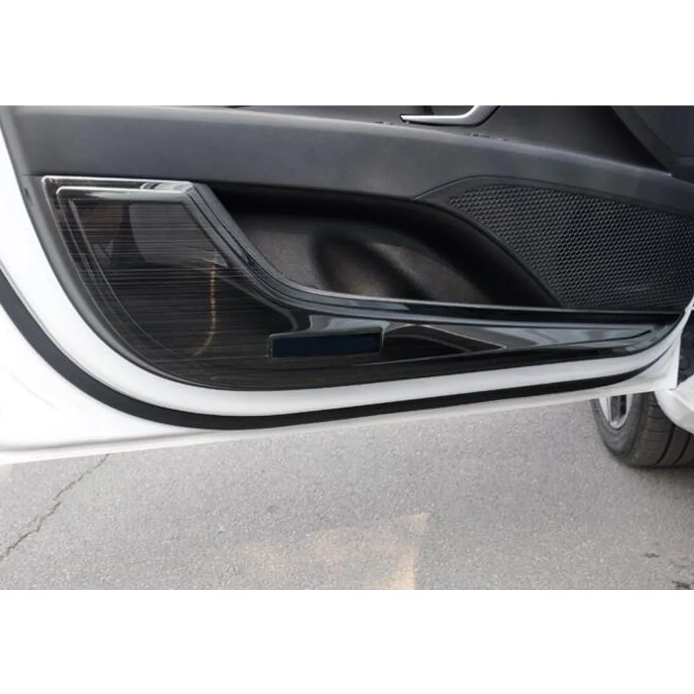 For Hyundai Elantra Avante 2020 2021 2022 2023 Car Body Stainless Steel Inner Door Styling Cover Anti-Kick Board Stick Trim 4Pcs
