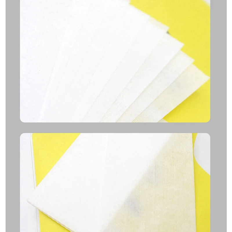 X17A 2025 جديد-دمية الشمع 400 قطعة أوراق إزالة الشعر قماش غير منسوج للوجه الرقبة الذراع الساق الجسم إزالة الشعر ورق شمع أدوات التجميل