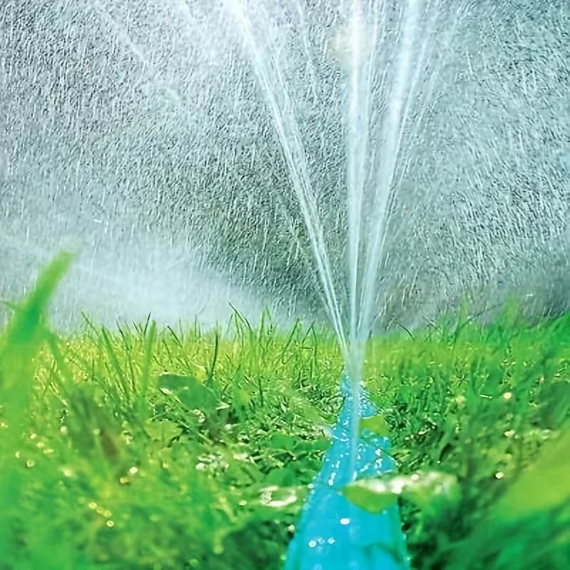 2-in-1 Garden Sprinkler & Soaker Hose Flexible Anti-Twist Water-Saving 70% for Lawn Flower Bed Narrow Area Easy Storage