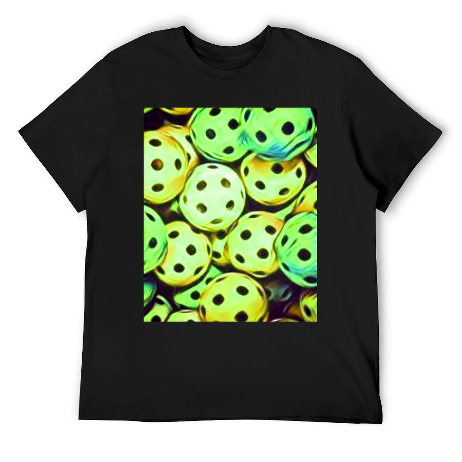 

Pickleball Yellow Balls Sport Fun T-Shirt vintage t shirts boys whites T-shirt men