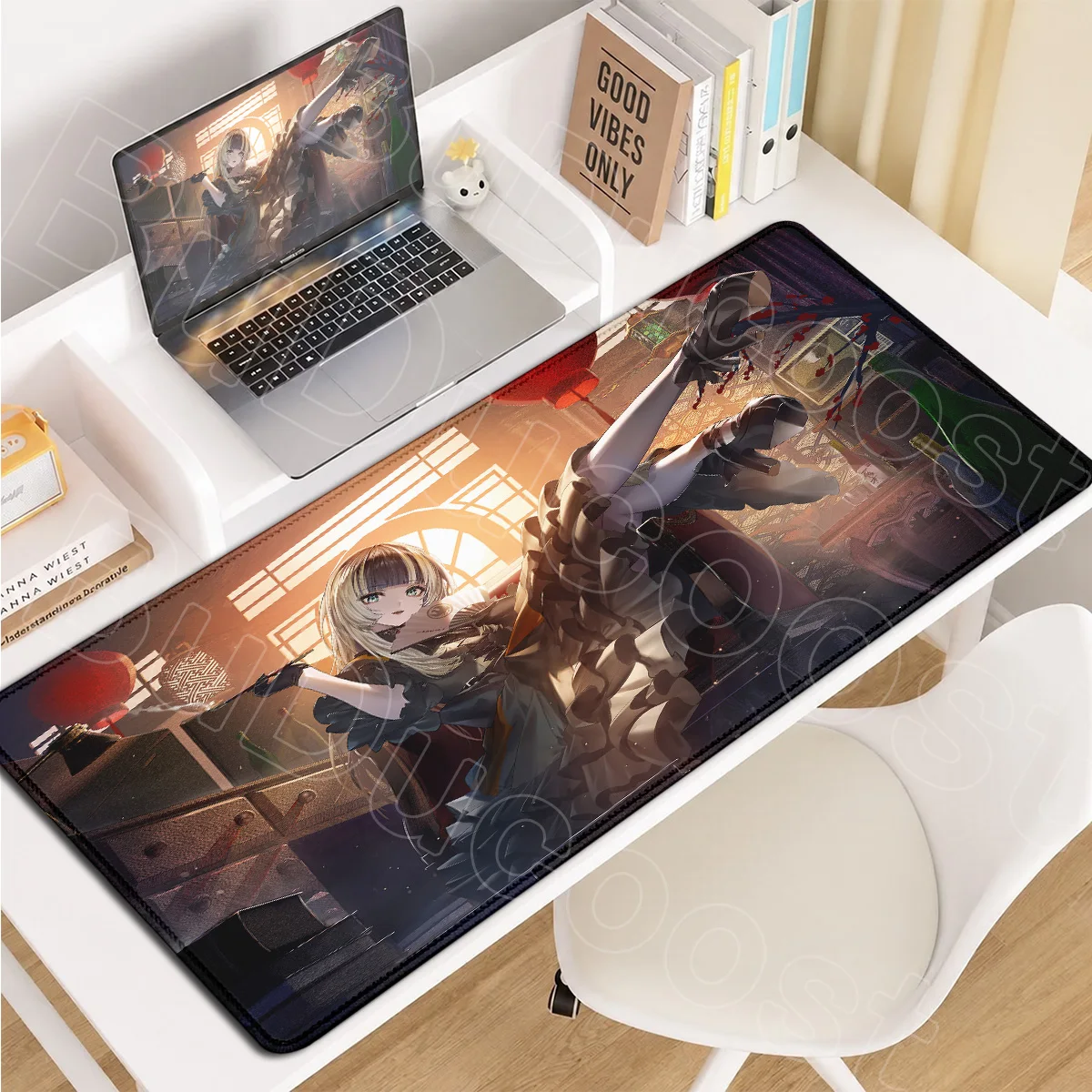 Anime Kawaii Girl Gaming Computer Teppich Laptop Büro Tastaturmatte PC Gummi Zubehör Hololive VTuber Juufuutei Raden Mauspads – Detail 13