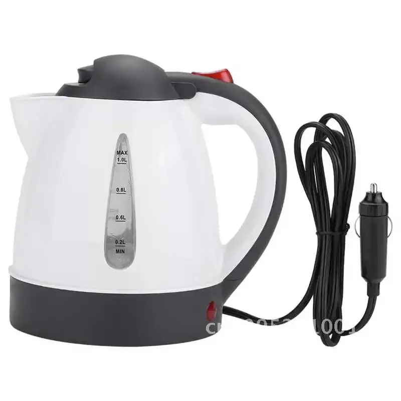 12v 24v Vehicle Truck Hot Kettle Car Electric Kettle 1000ml Large Coffee Portable Heated Water Pot Boiler Travel Capacity Tea