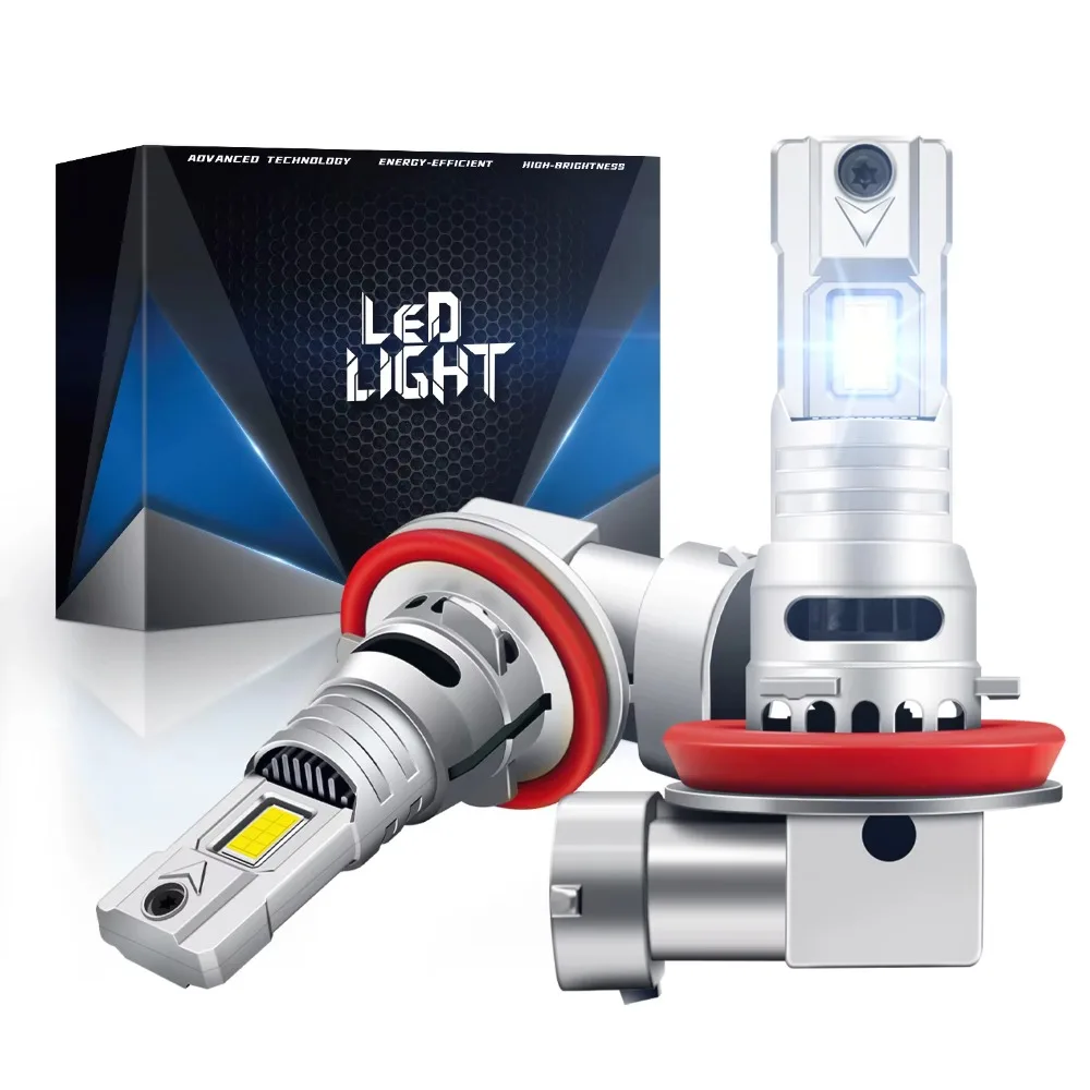 2 Stück CANBUS H11 LED-Scheinwerferbirne 30000LM 110W Hochleistungs-Auto-Nebelscheinwerfer 6500K 12V für Autoscheinwerfer Fahrlicht