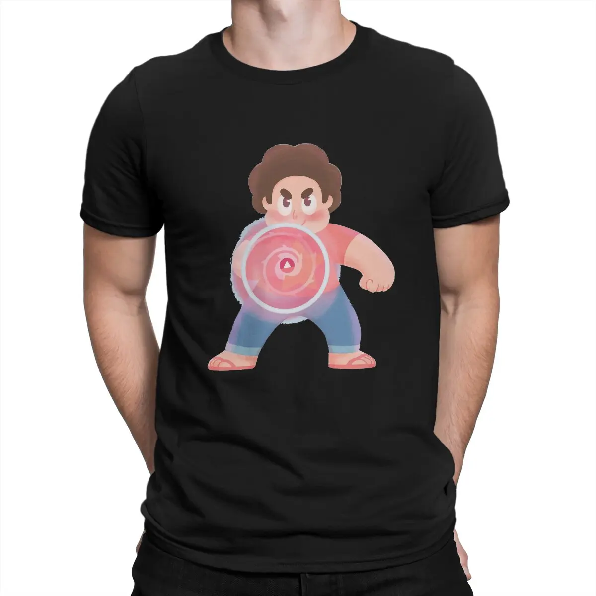 Steven Universe Power Tshirt Men Tops Vintage Summer Clothing T Shirt