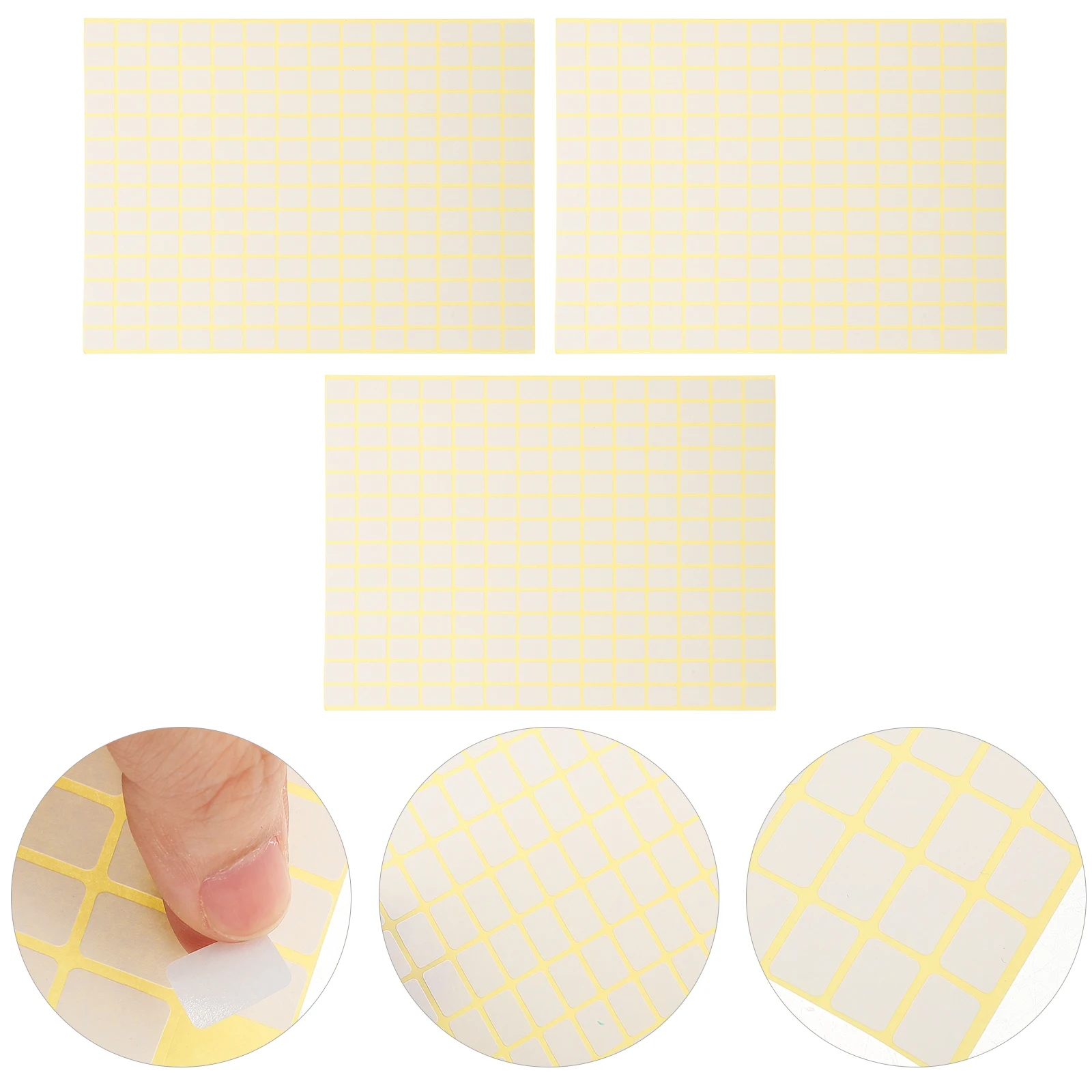 

45 Sheets Self Adhesive Labels White Small Tags for Jars Bottles Compact Stickers Multi Function Marking File Folder Label