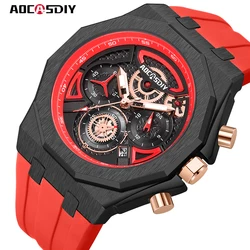 Reloj de pulsera de cuarzo para hombre, cronógrafo de marca de lujo, luminoso, resistente al agua, deportivo, de negocios