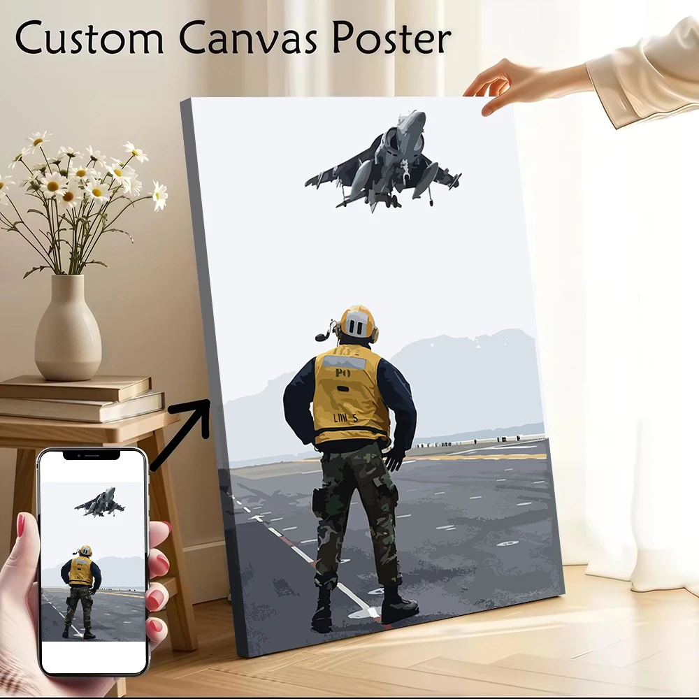 

Aircraft Carrier Canvas Poster Pictures Wall Art Canvas Painting for Fans Specialty and Themed Home Decor Accessories Wand Deko