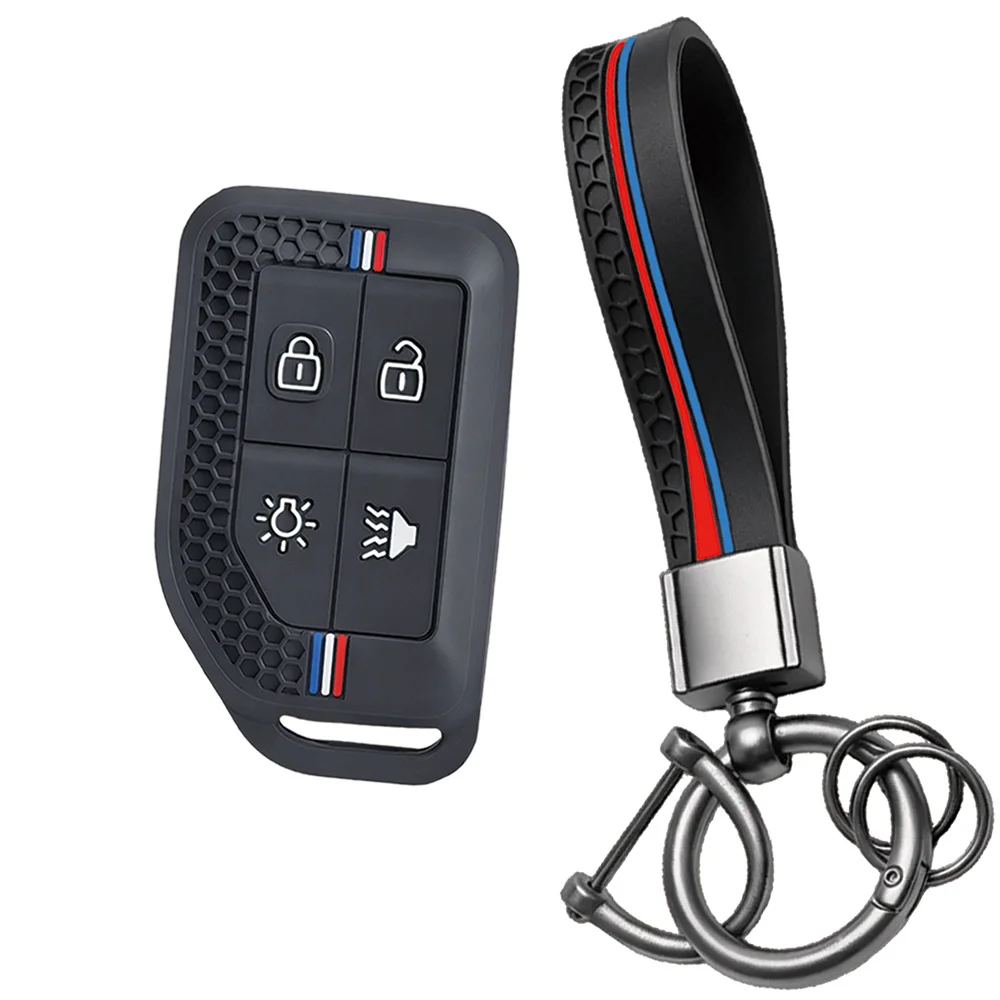 Silicone Key Case For Volvo FH FH16 FM FMX With Wrist Strap And Key Ring Premium Protector Full Protection Secure Grip Durable