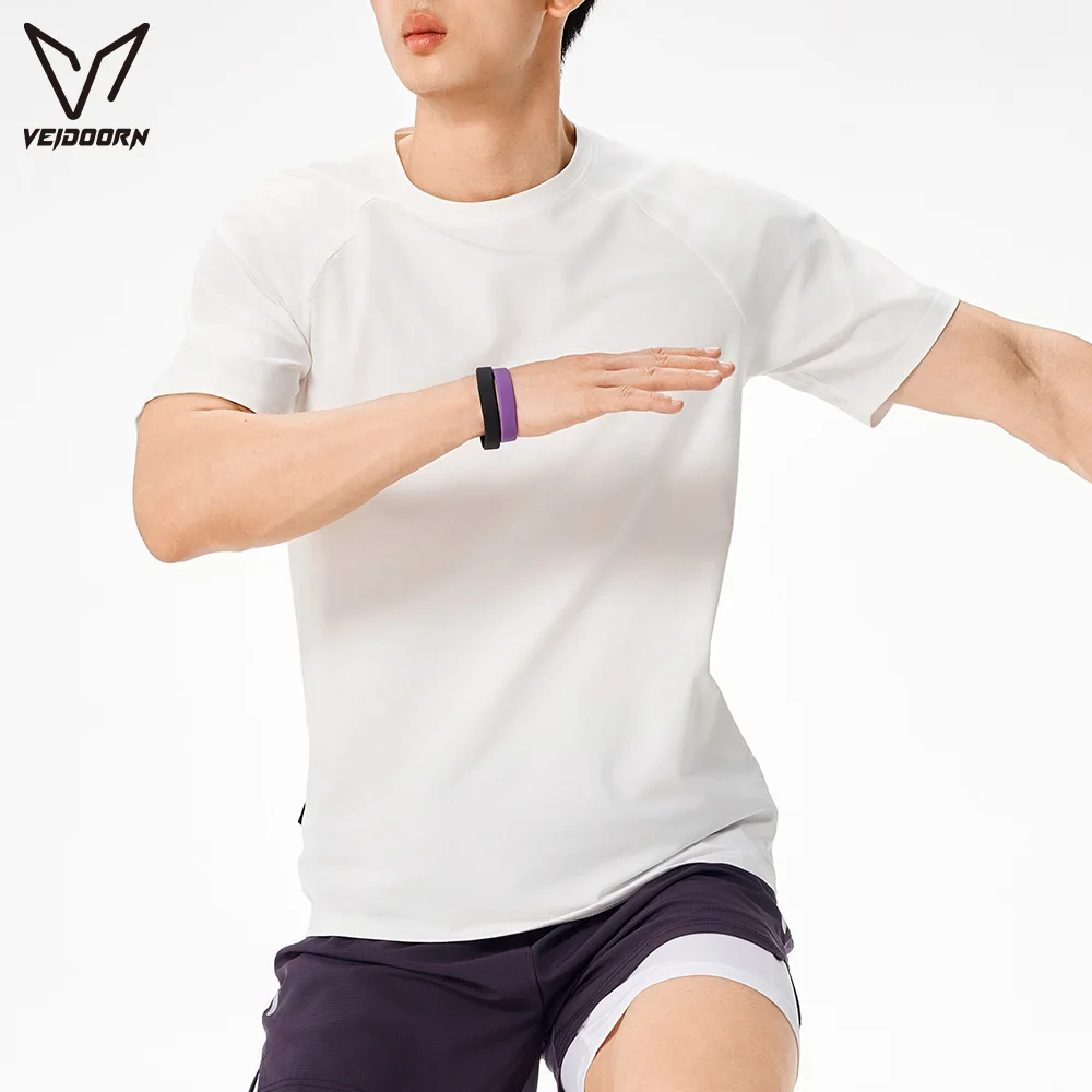 Men Plain Blank Quick Dry Sports T-Shirt Solid Color Breathable Gym Workout Tee Running Training Lightweight Minimalist Shirt